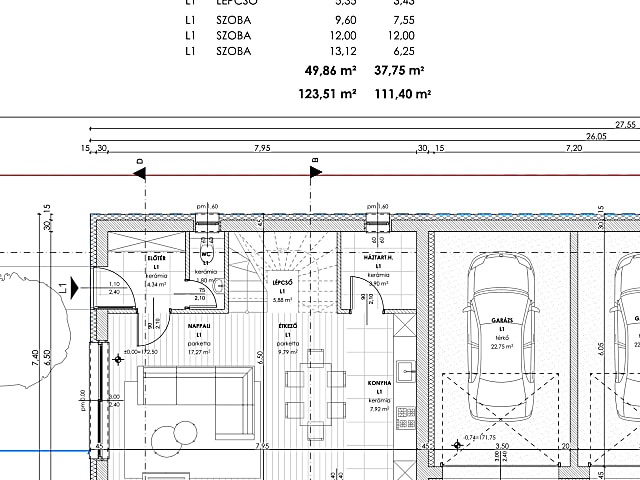 Törökbálinton az Újtelep városrészben eladó egy új építésű, Nappali + 3 szobás ikerházfél. #1